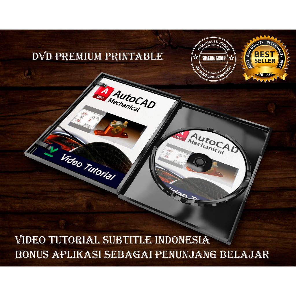 AutoCAD Mechanical plus Video Tutorial Mastering SUBTITLE BAHASA INDONESIA DVD 2015 2016 2017 2018 2