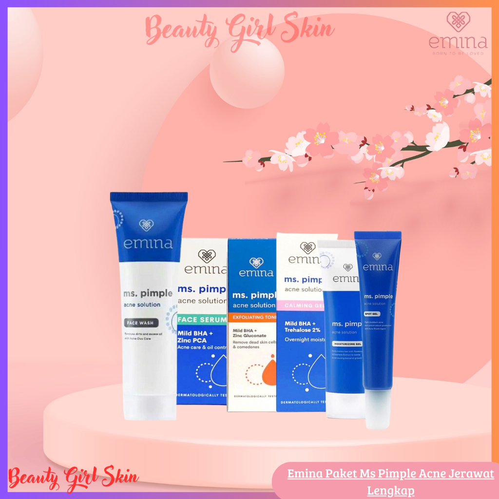 Beauty - Emina Paket Ms Pimple Acne Jerawat Lengkap - Emina Paket Acne - Emina Paket Jerawat