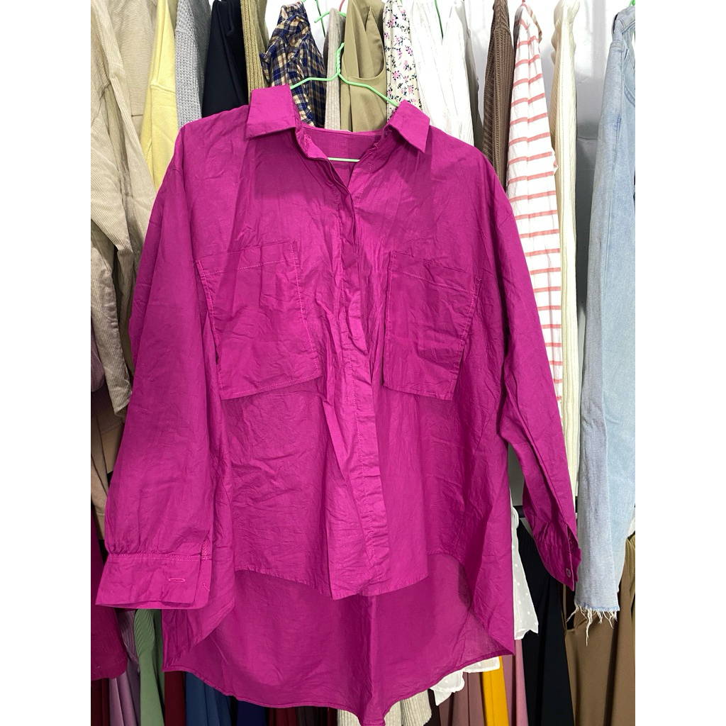 Kemeja fuschia