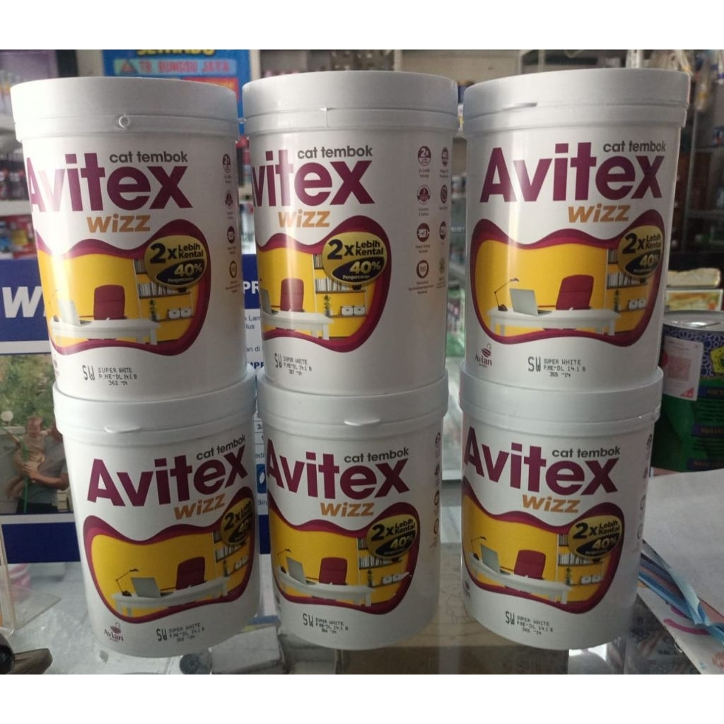 Cat Tembok / Cat plafon / Cat Gypsum / Avitex Wizz 1kg