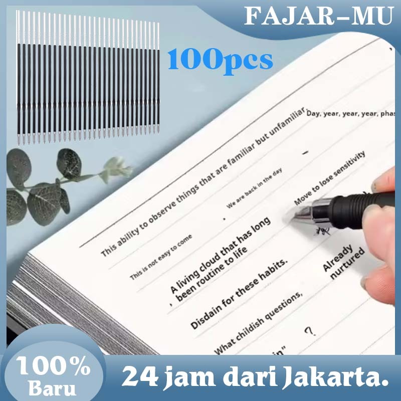 

100Pcs Isi Pulpen Gel / Isi Pulpen Cair / Perlengkapan Kantor / 0.5mm Refill Pulpen