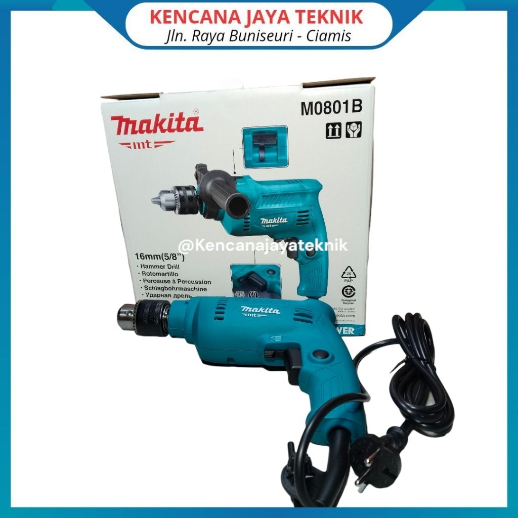 Mesin Bor Listrik Makita M0801B Original Multifungsi