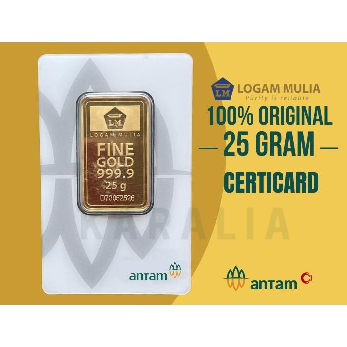 Emas Antam 25 Gram Emas Logam Mulia Antam 25 Gram LM 2025