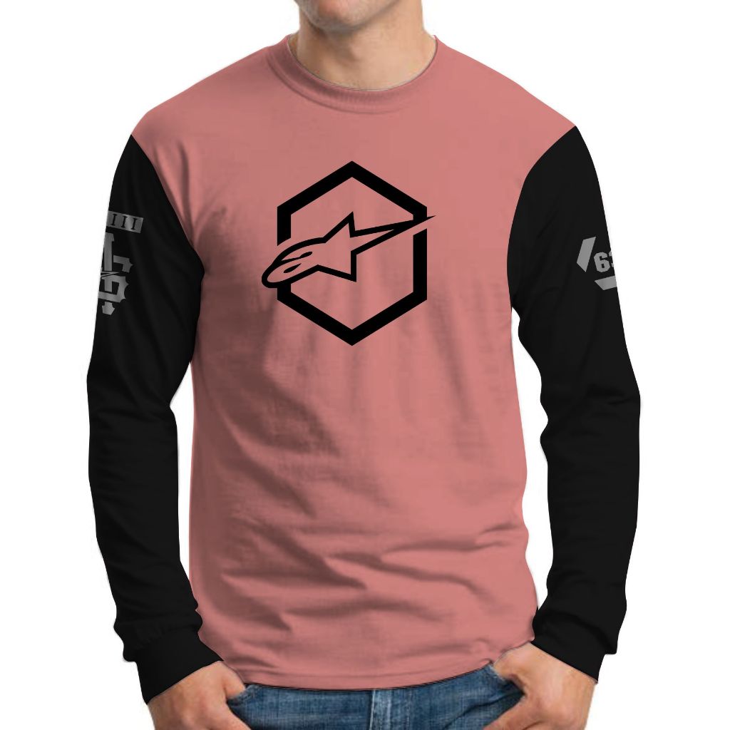 Baju Kaos Lengan Panjang Pria Raglan Supermoto Balap Motorcross Racing Motogp Premium