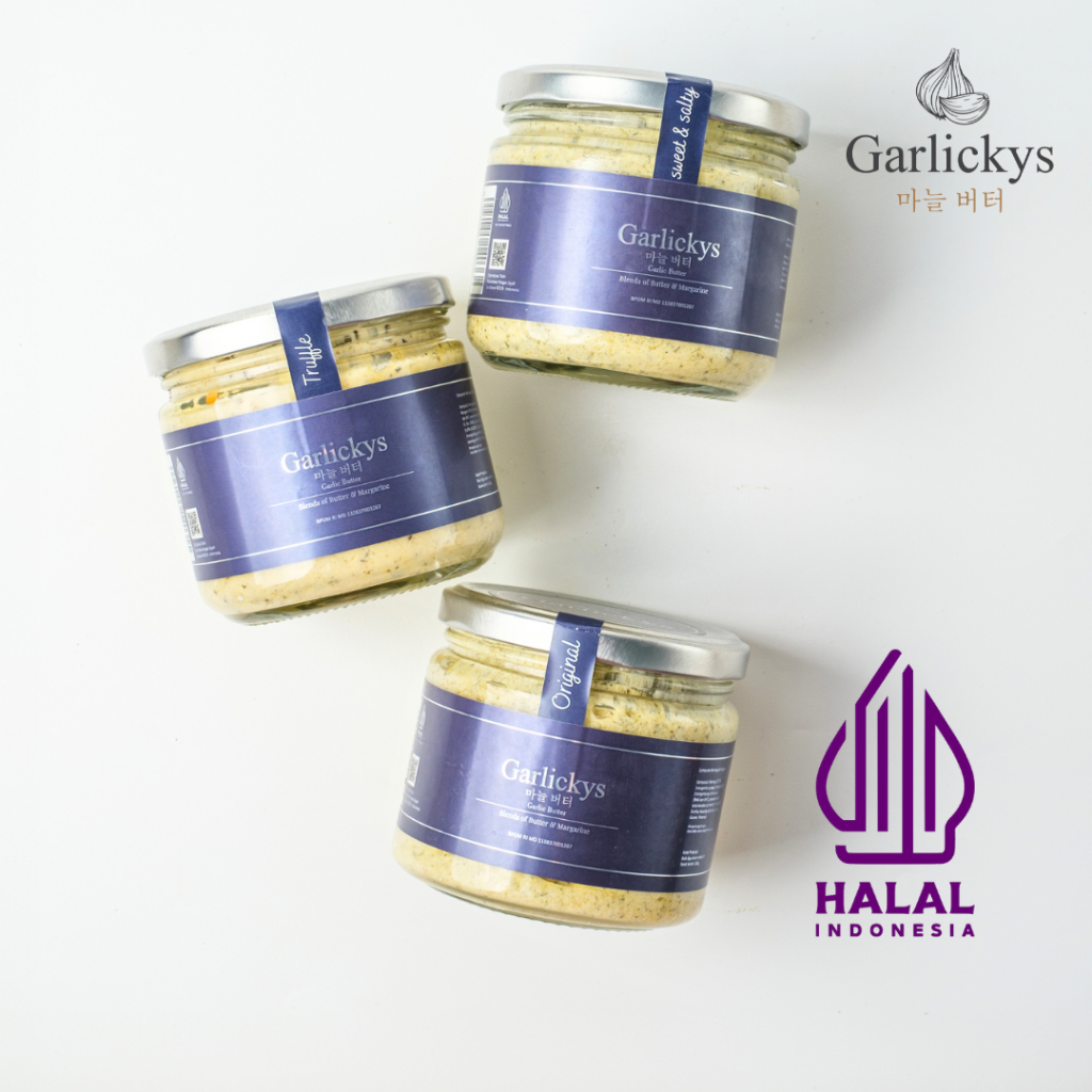 

GARLICKYS Premium Garlic Butter MPASI Berkualitas Halal Olesan Herb Buter Truffle Mentega