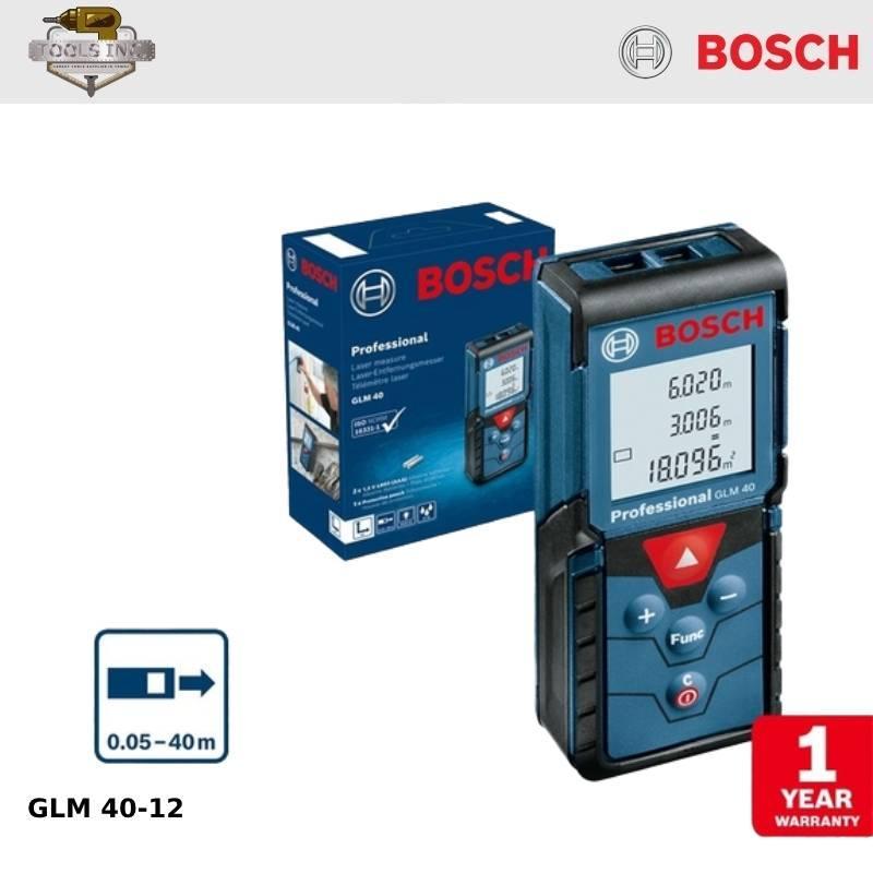 Bosch Pengukur Jarak Laser Bosch GLM 40-12 / Laser Range Finder / Meteran Laser