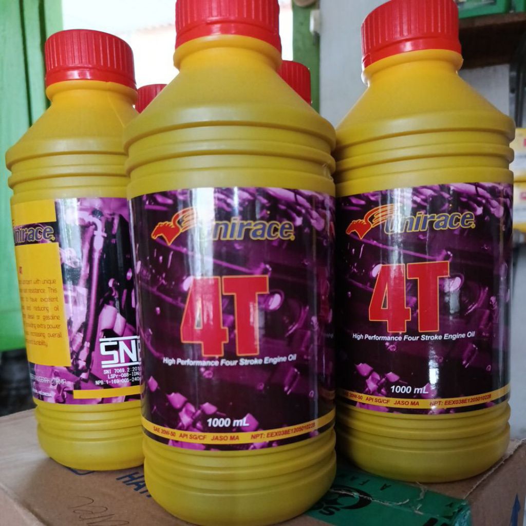 Senter_Ajaib Oli Unirace 4T 1L Original 100% Sae 20W-50 /Oli Mesin Unirace 4T 1L Original 20W - 50