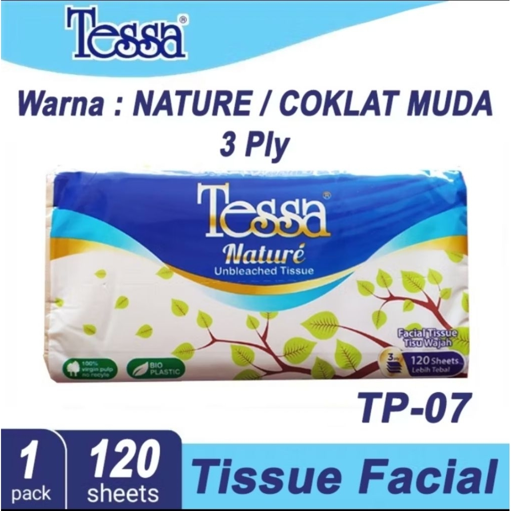 Tessa Nature Facial Tissue 3 Ply @120 Sheets