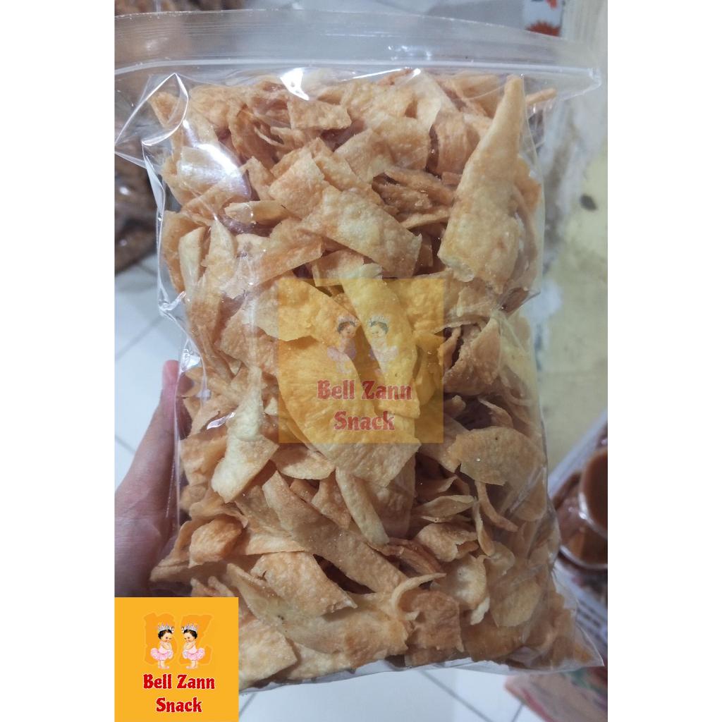 

Keripik singkong mangleng 450gr / keripik mangleg asin gurih/ Bellzann snack/bz snack