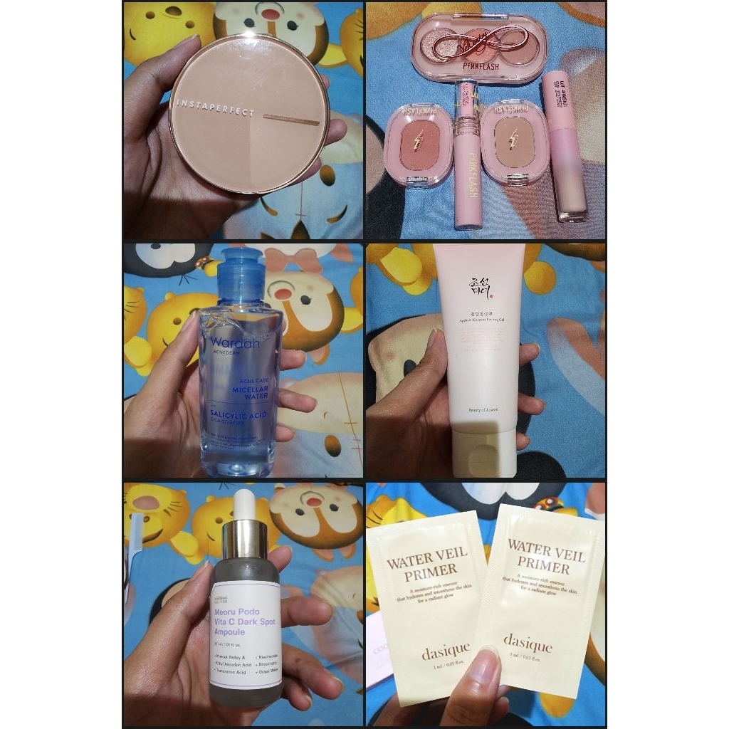 [PRELOVED] MAKE UP INSTAPERFECT CUSHION, SKINTINT YOU, PINKFLASH EYESHADOW BLUSH ON CONCEALER, DASIQ