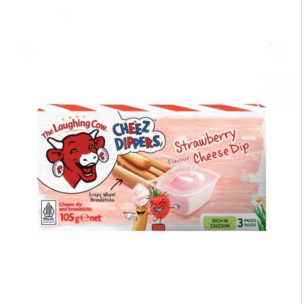 

laughing cow cheez dippers 3's strawberry 105 gr