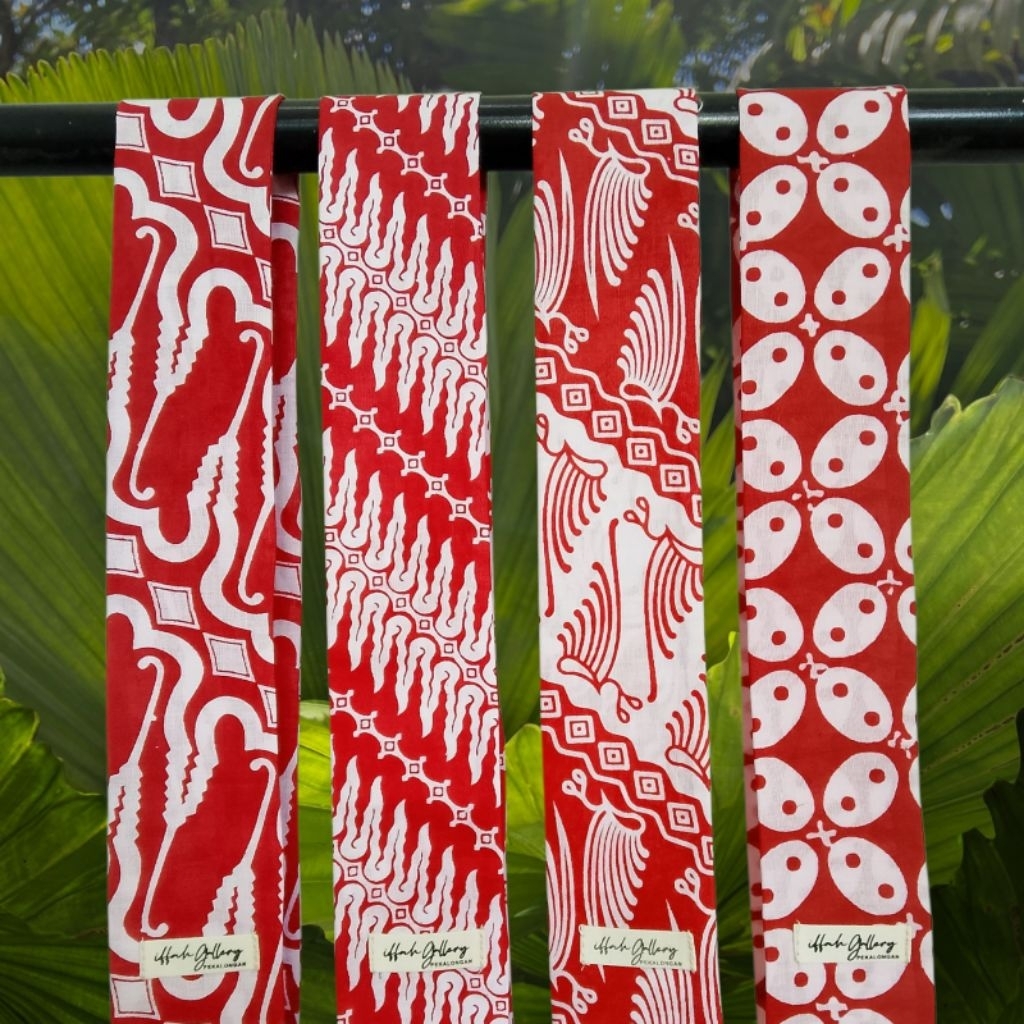 twilly batik • [ MERDEKA ] • syal merah putih • Pekalongan Indonesia