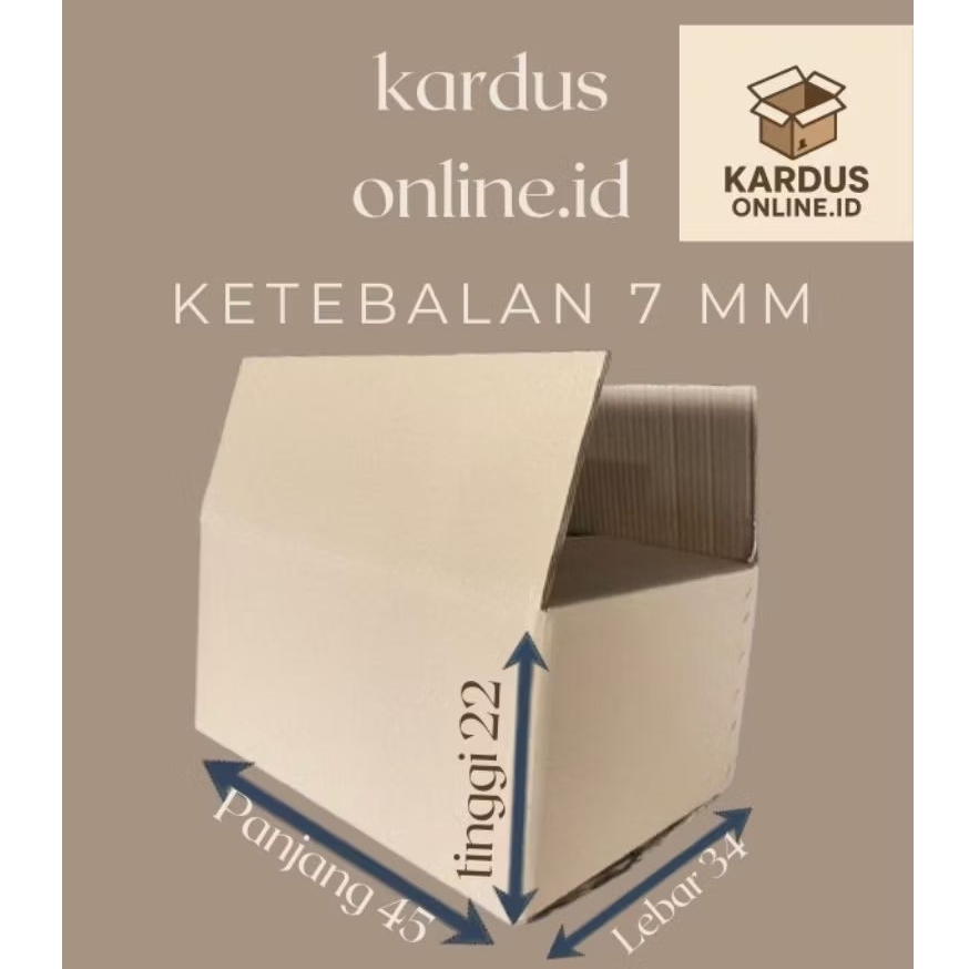 

Kardus packing UK 45x34x22 5ply (7mm)