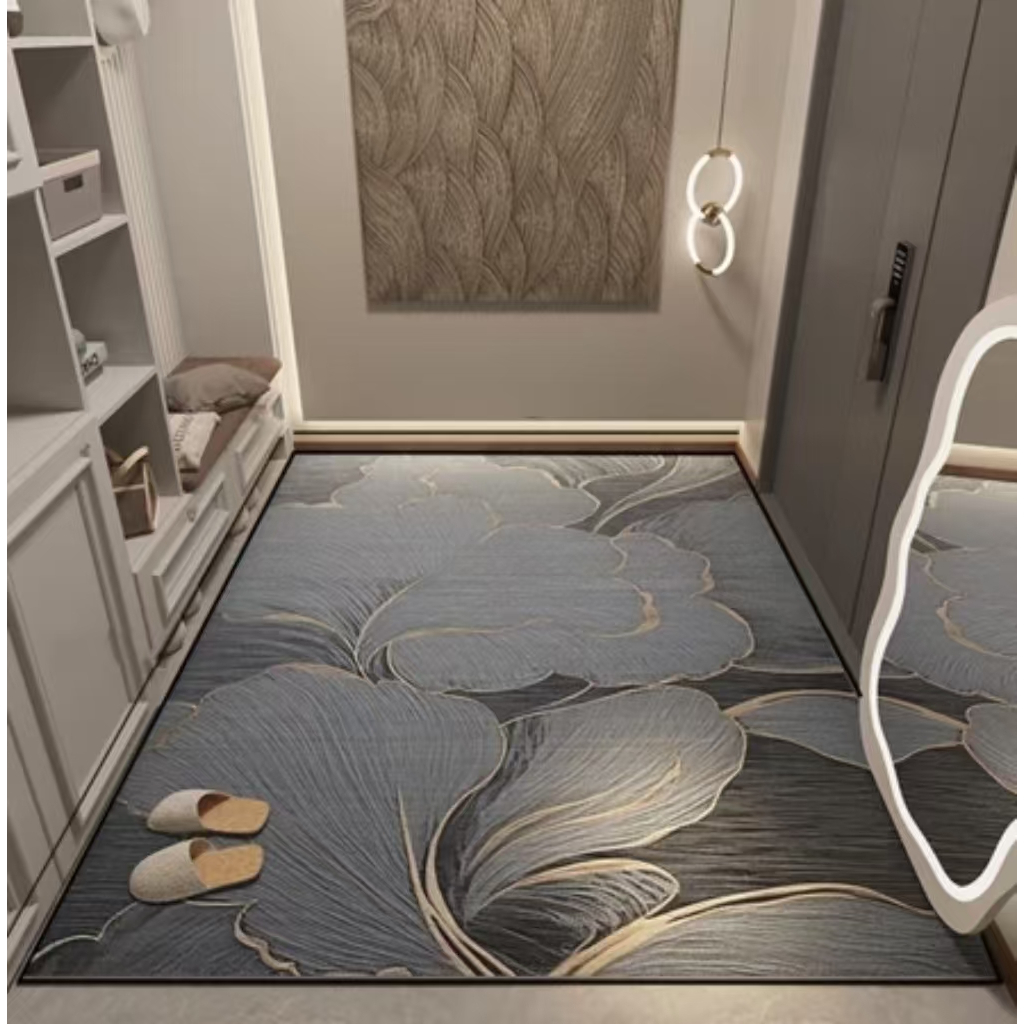 Karpet Lantai Ruang Tamu Karpet Busa Arizona Motif Minimalis Anti Slip Ruang Tamu