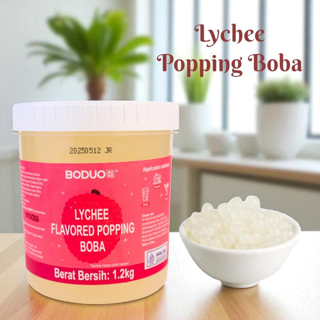 

Boduo Popping Boba Meletus - 1,2 KG - Lychee, Strawberry, Mango