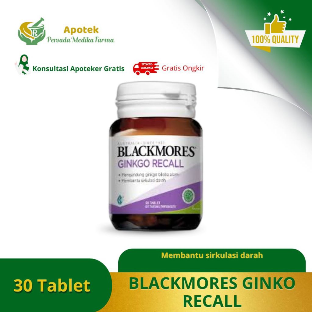 Blackmores Ginkgo Recall