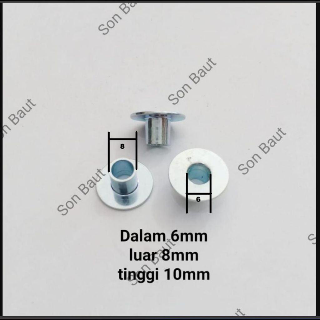 Ring Bos Topi M6 Bosh Bodi tinggi 12mm N4