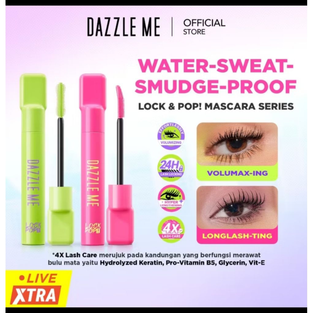 Dazzle me longlash-ting maskara, Dazzle me volumax -ing maskara