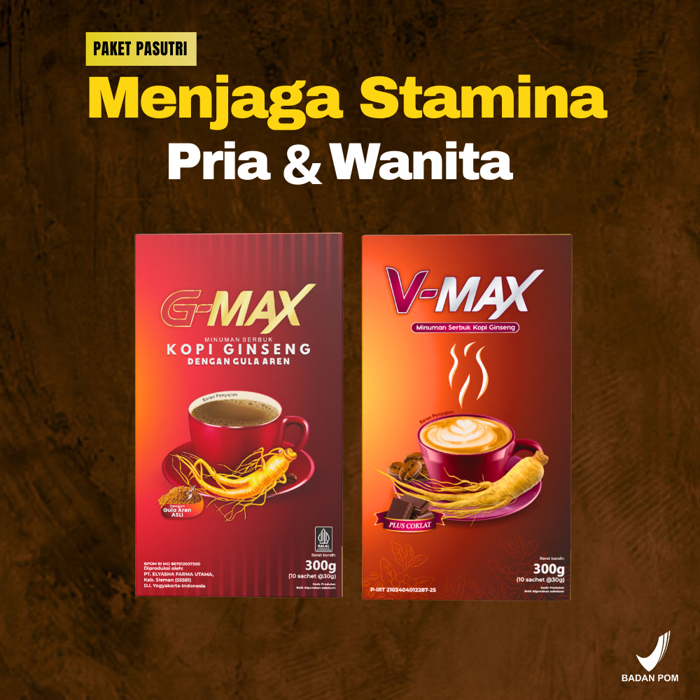 

Best Seller G-Max Kopi Stamina Kuat & Kopi V-Max Menambah Gairah Wanita Rasa Coklate