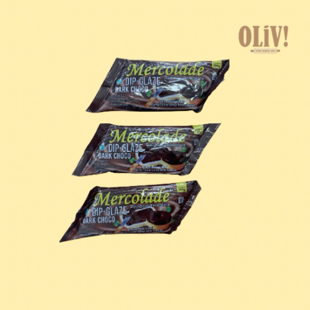 

Mercolade Dip Glaze Dark Choco 200 gram