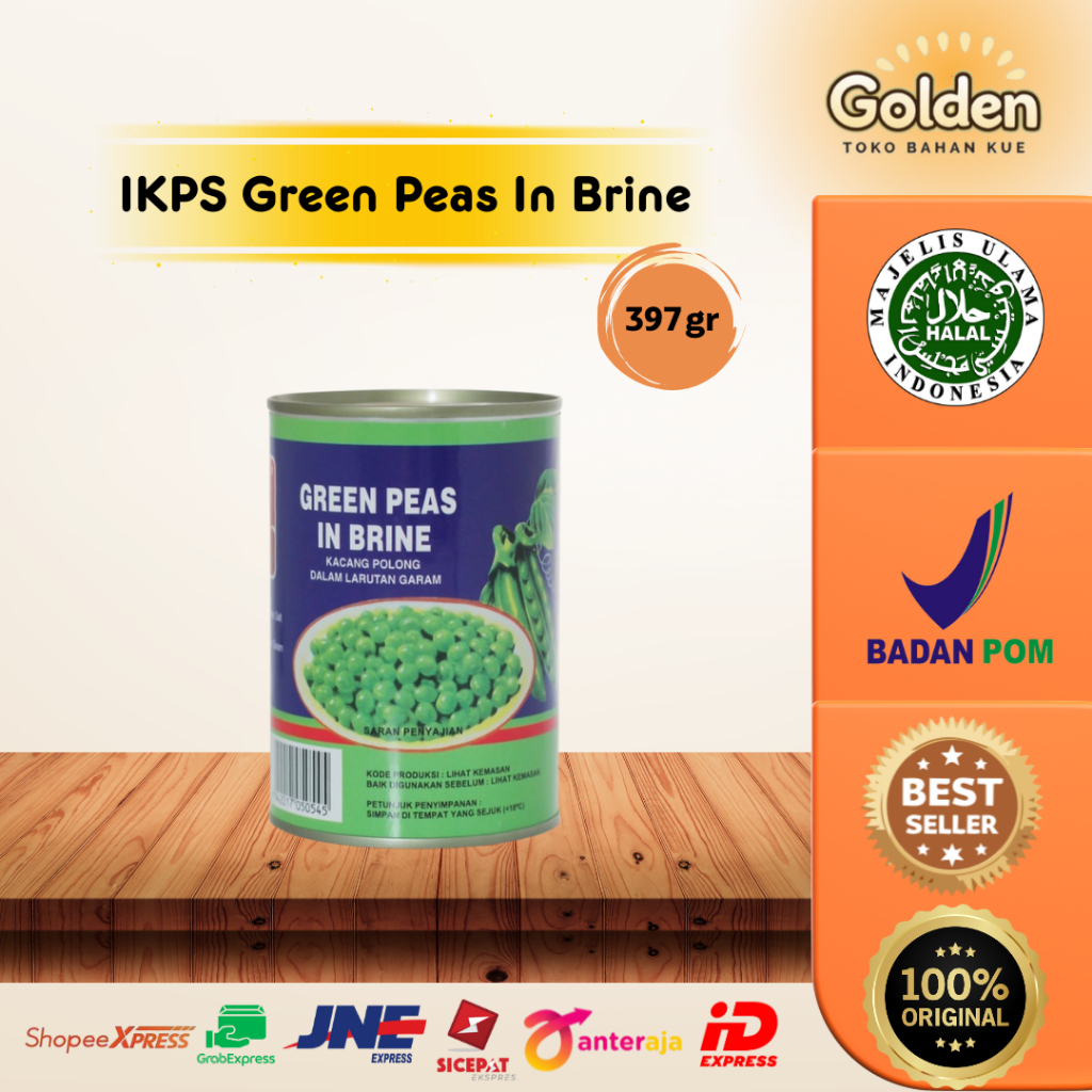 

IKPS Green Peas In Brine 397gr