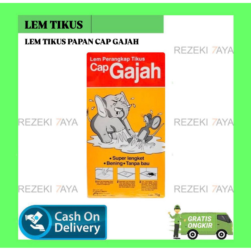 LEM PERANGKAP TIKUS DAN HAMA CAP GAJAH LEM TIKUS PAPAN