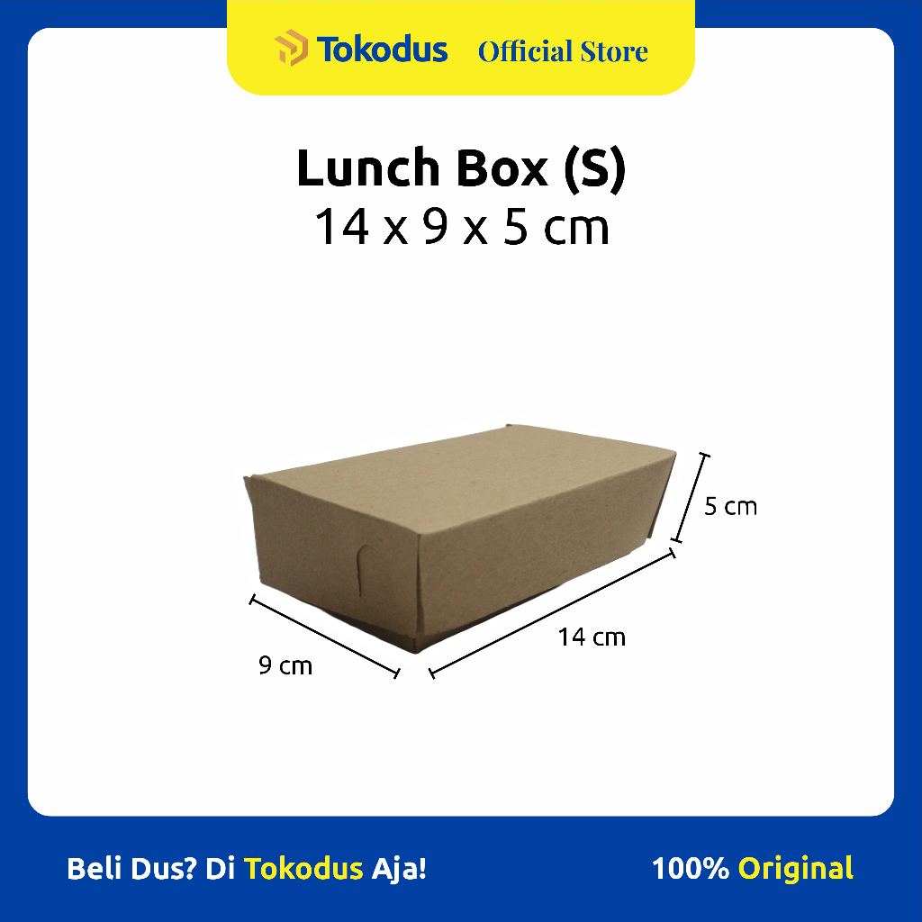 

Papper Lunch Box | Kotak Makan | Dus Packing Makanan | Dus Ayam Goreng uk 14 x 9 x 5 cm ( S ) - Tokodus Katapang