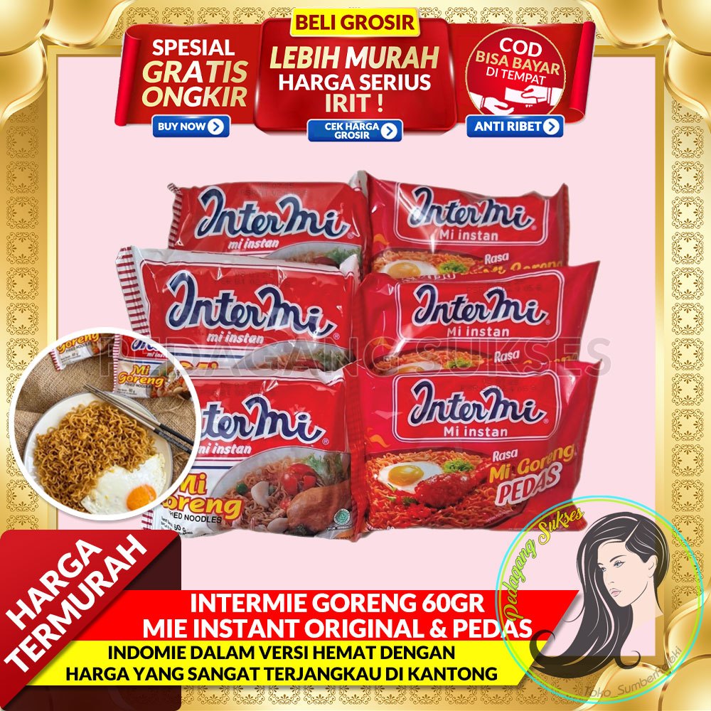 

INTERMIE GORENG 60GR MIE INSTANT MURAH BY INDOFOOD / MI INSTANT / INTERMI KUAH PROMO MURAH LIVE