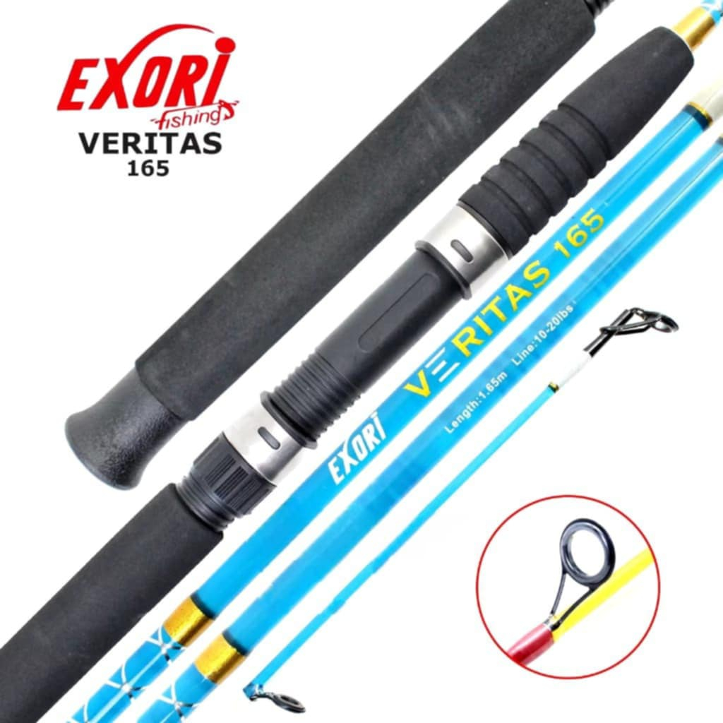 Joran Pancing Exori Veritas 120 135 150 165 180 Fiber Solid Transparan Lentur Kuat