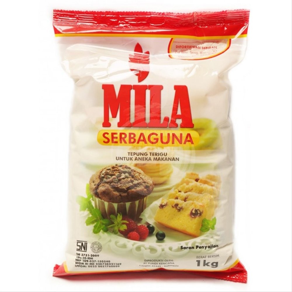 

[oddsolshop] pekanbaru/Mila Tepung Terigu Aneka Makanan 1KG TP Serbaguna SNI HALAL