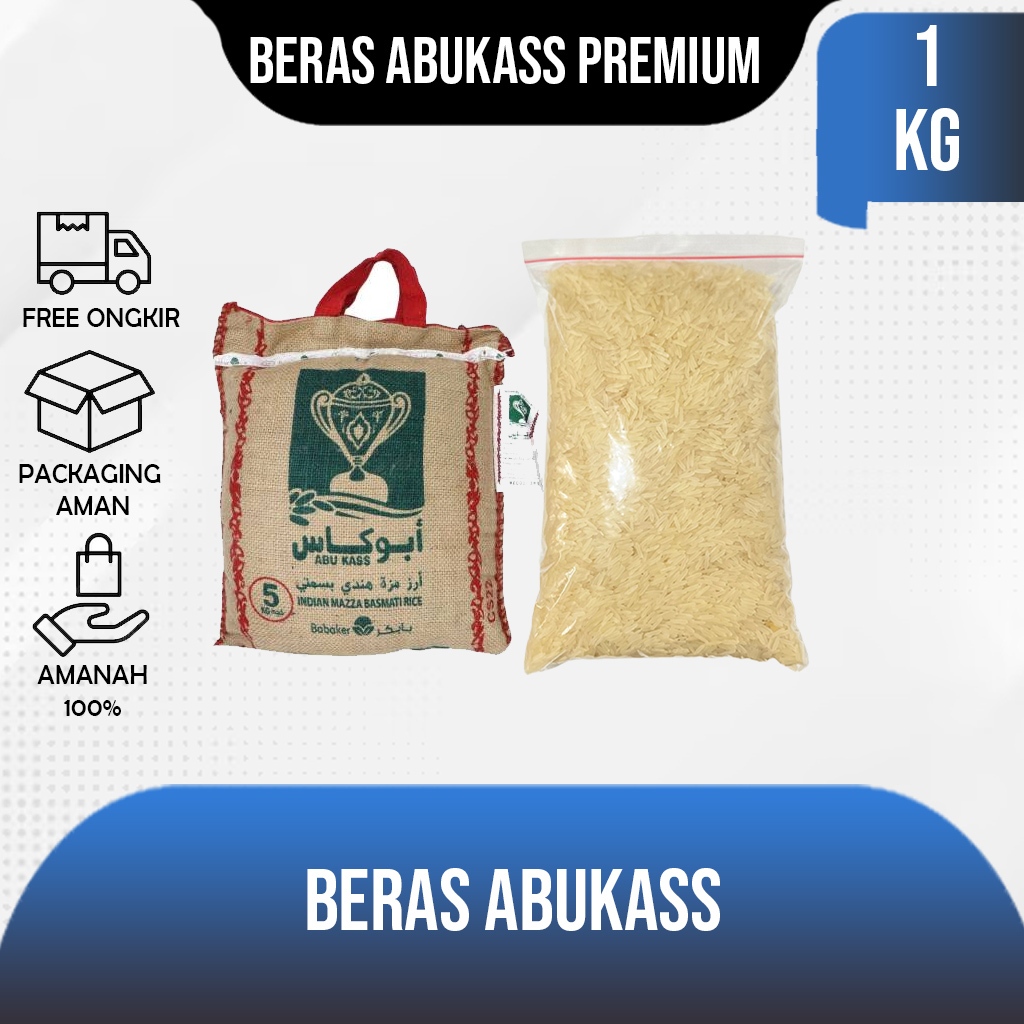 

Beras Basmati Abu Kass 1Kg / Rice Basmati Abukas Abukass Premium Asli India