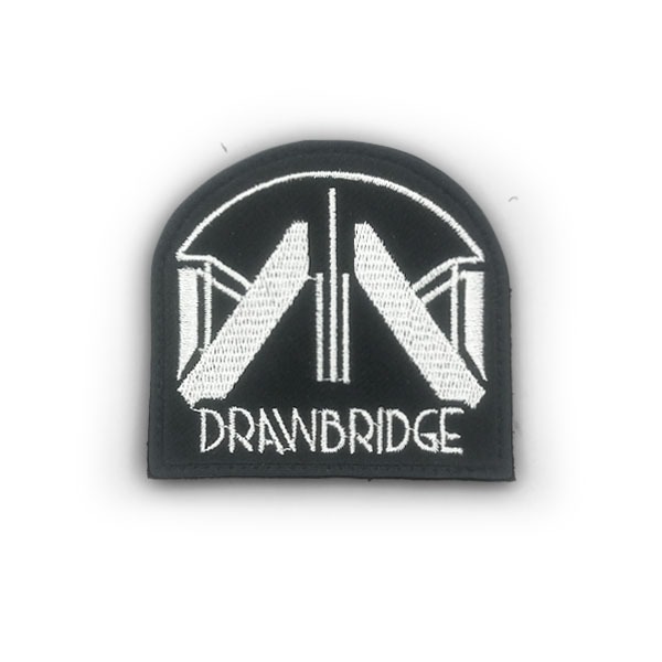Patch bordir Drawnbridge emblem logo video game DS DS2 Hideo Kojima PlayStation Death Stranding 2 Zo
