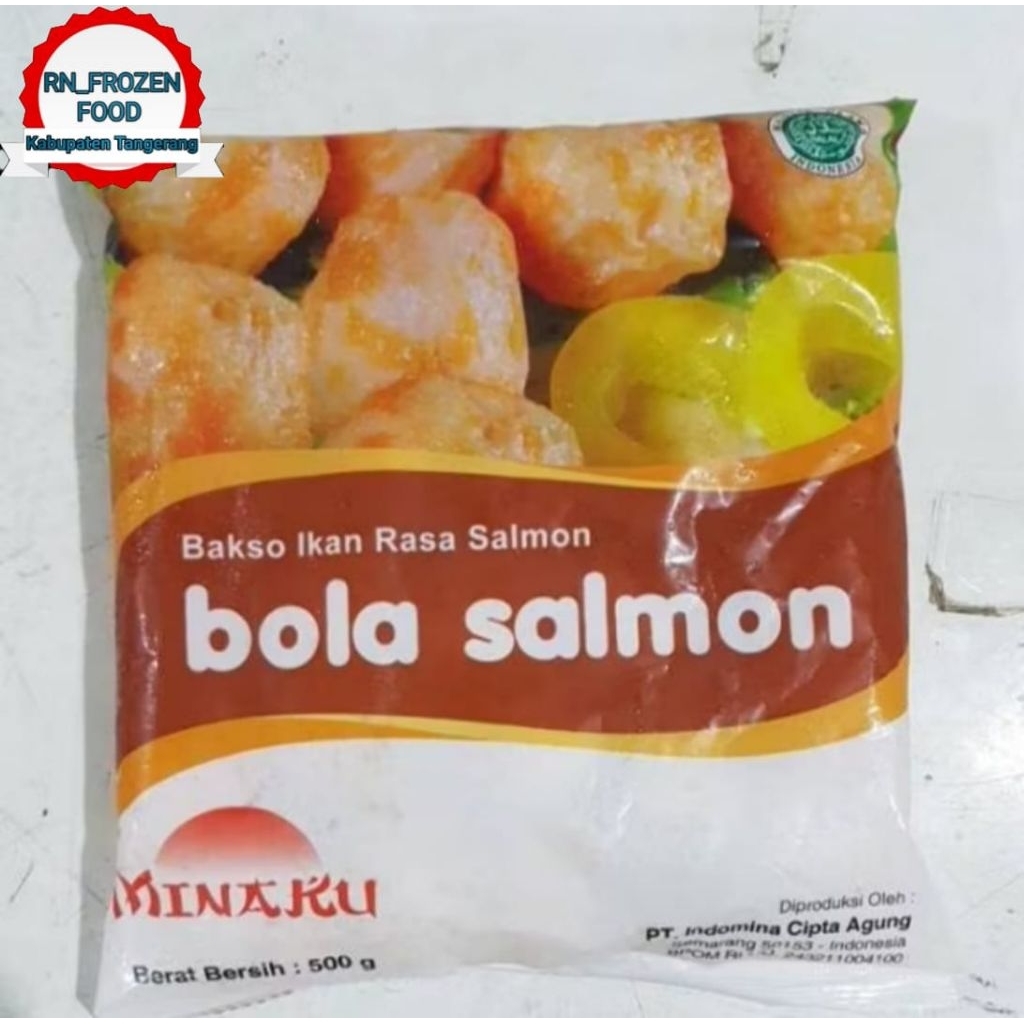 

MINAKU BOLA SALMON 500gr | Bakso ikan rasa SALMON