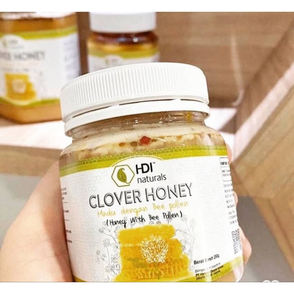 

clover honey 250gr exp 2028 free sendok kayu