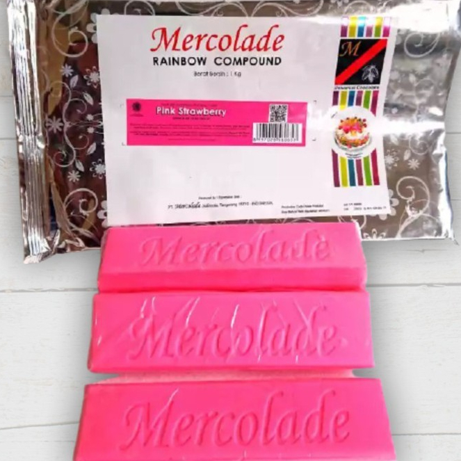 

[oddsolshop] pekanbaru/Mercolade Rainbow Pink Strawberry 1KG Compound Stroberi Merah Muda