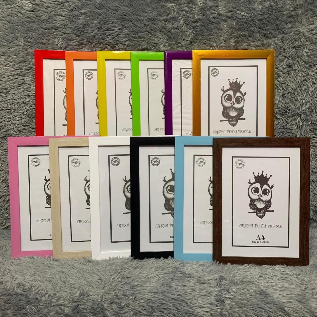 Bingkai foto A4, frame foto A4, frame sertifikat A4, Bingkai sertifikat A4, Frame 21x30cm + kaca