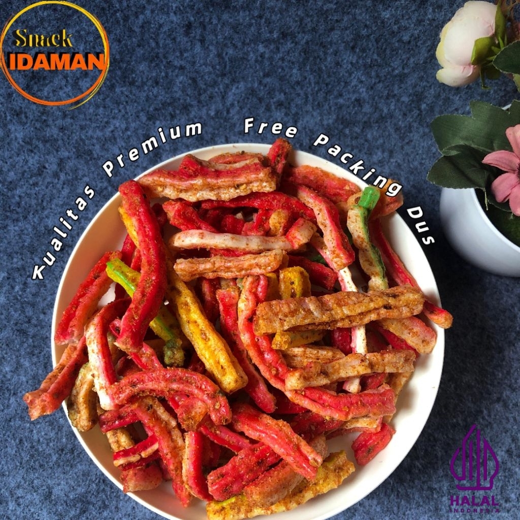 

Kerupuk Beton Bantat 250gram Pedas Nikmat Cemilan