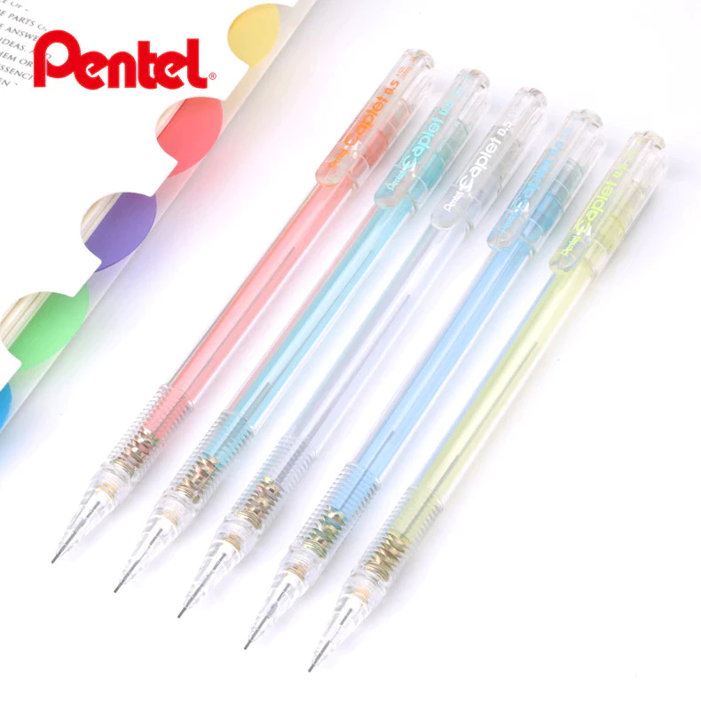 

Pensil Mekanik Pentel Caplet 0.5mm / Mechanical Pencil 0.5 mm / Pensil Cetek isi ulang Kecil