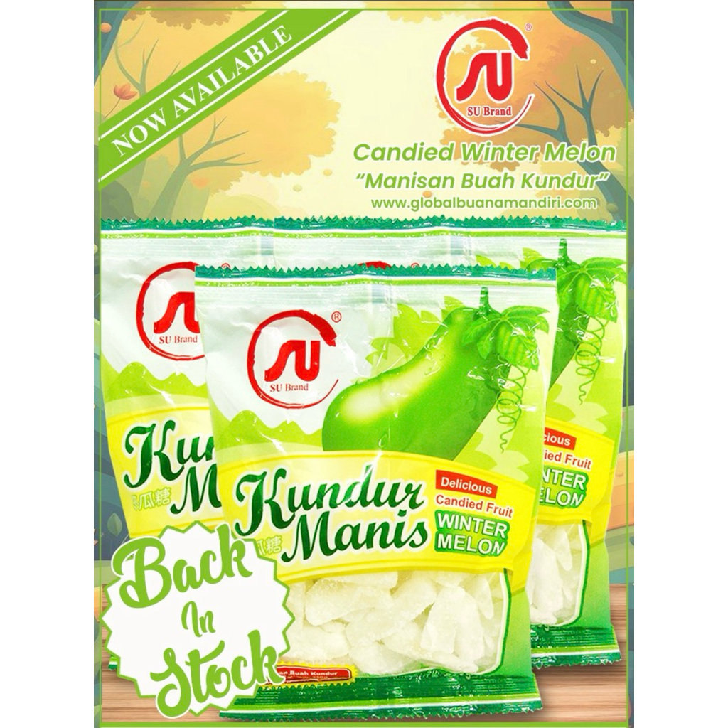 

KUNDUR MANIS BUAH KUNDUR WINTERMELON BRAND SU KUNDUR MANISAN 250gram untuk panas dalam