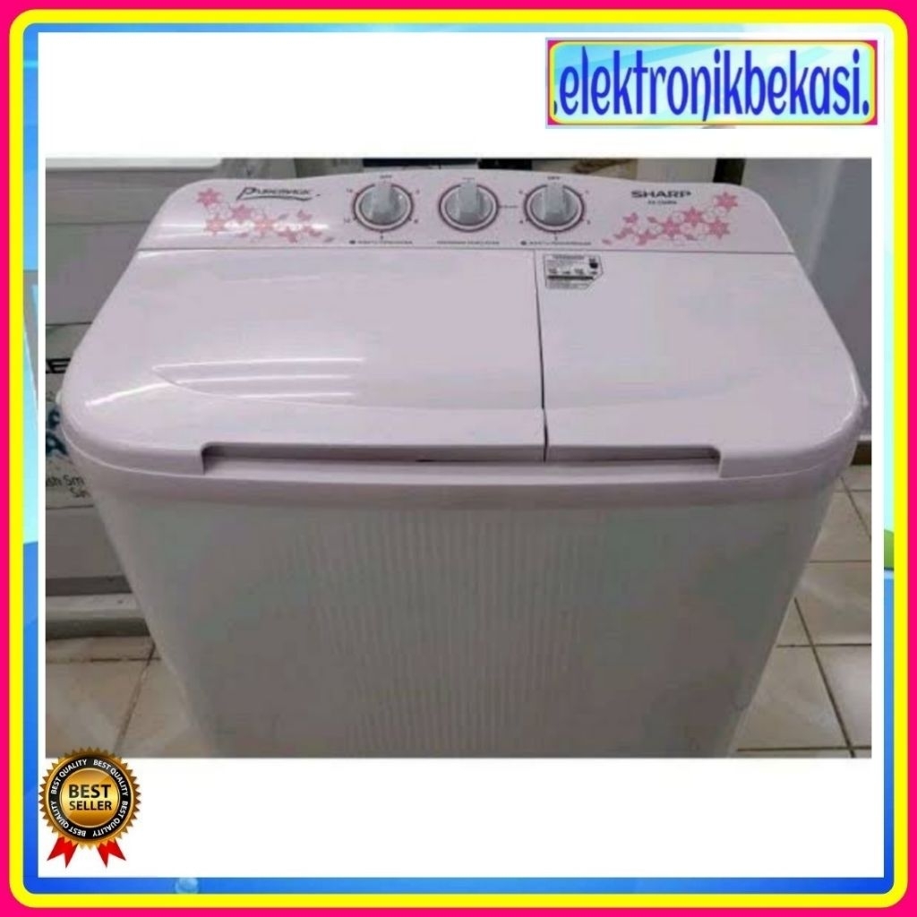 MESIN CUCI SHARP 80 MW / MESIN CUCI SHARP 2 TABUNG EST 80MW