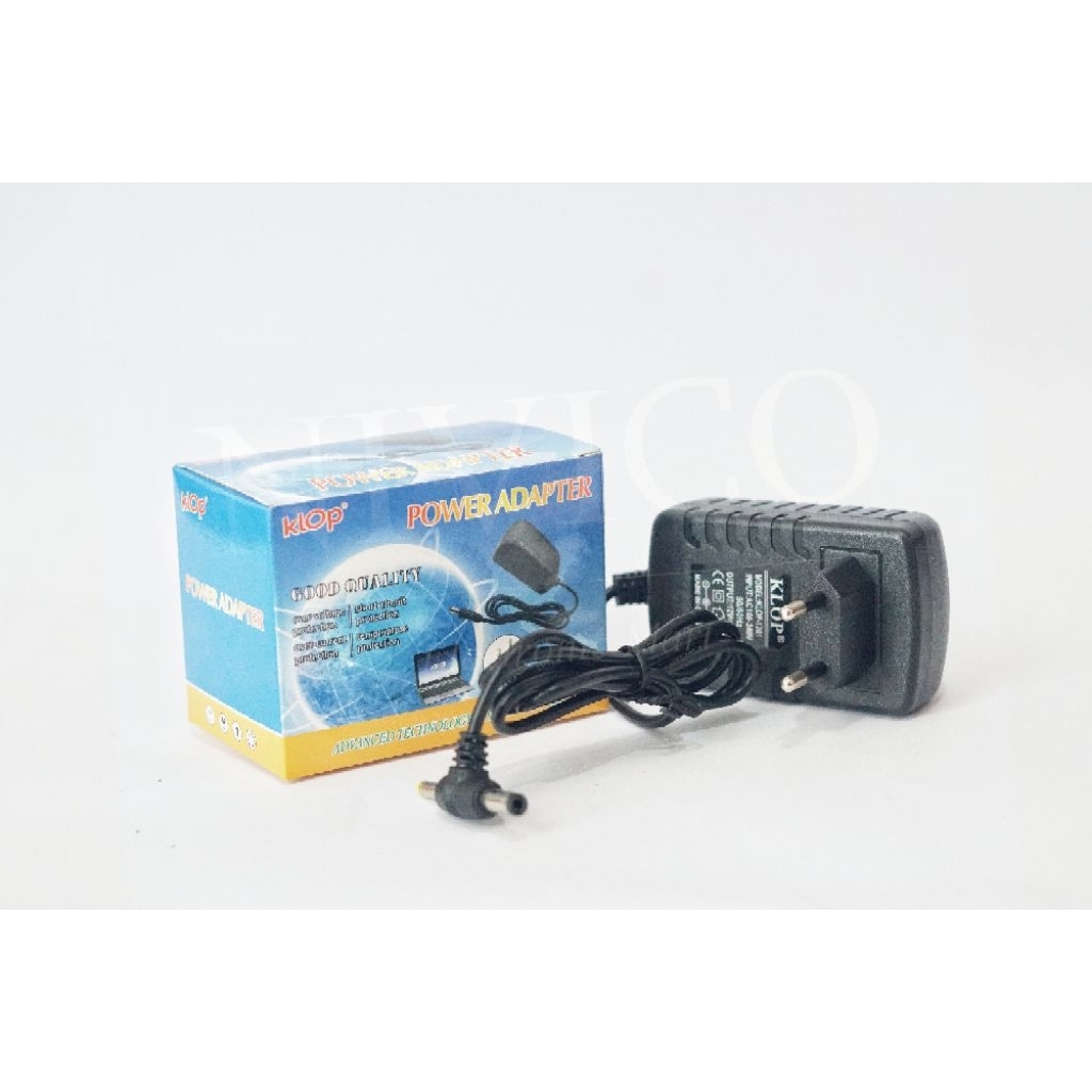 POWER ADAPTOR KLOP DC12V-1A [1 PIN][2 PIN]