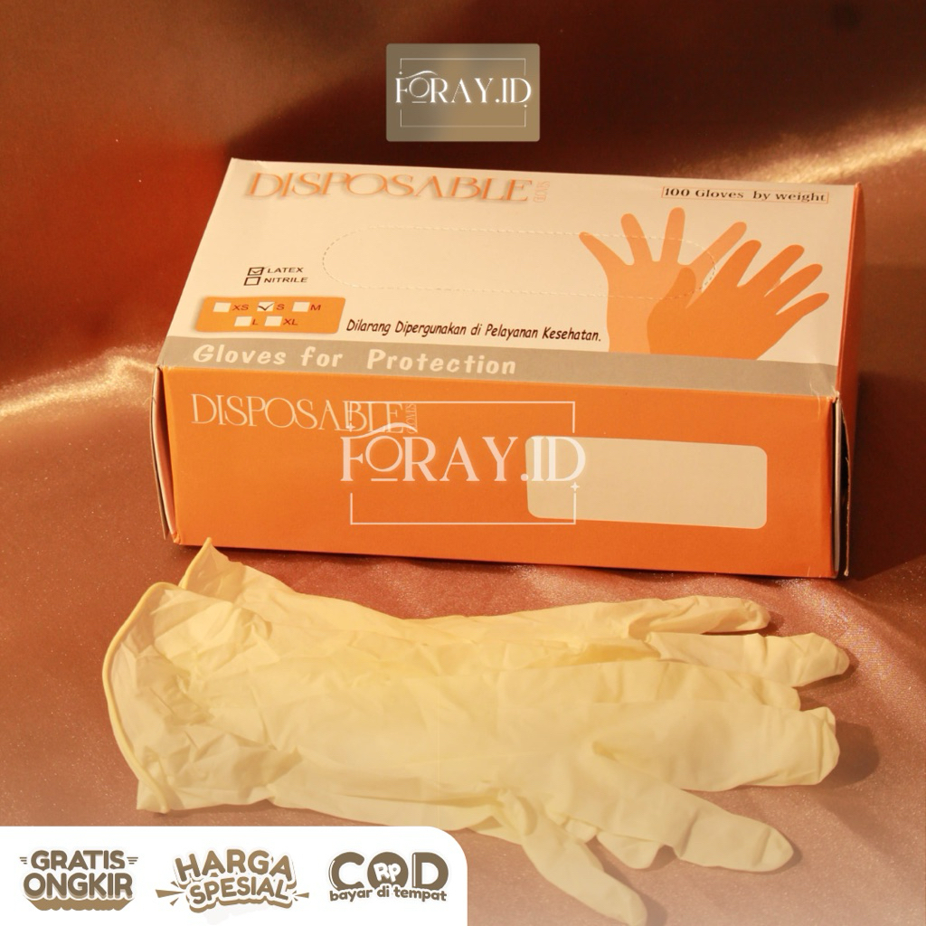 Sarung Tangan Latex Examination Safegloves Glove Latex Hanscoon Latex 100 Pcs | Sarung Tangan keseha