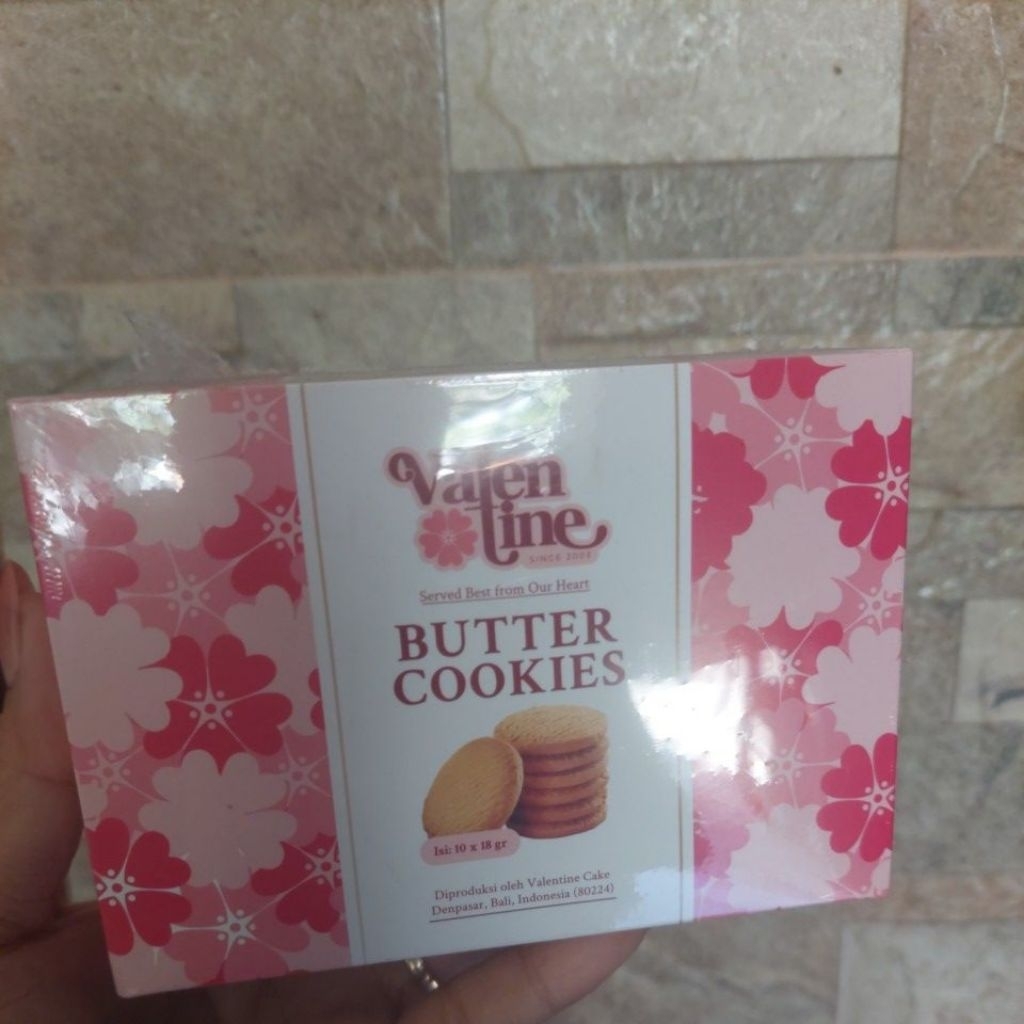 

BUTTER COOKIES VALENTINE isi 10pcs FREE BOX OLEH OLEH KHAS BALI