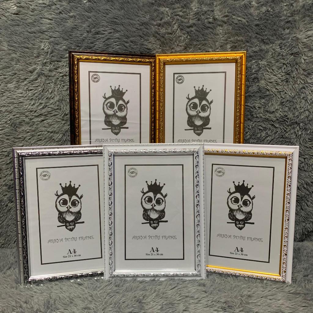 Frame Foto A4, Bingkai foto A4, Figura A4, Frame Sertifikat, Bingkai Sertifikat 21x30cm ukir + kaca