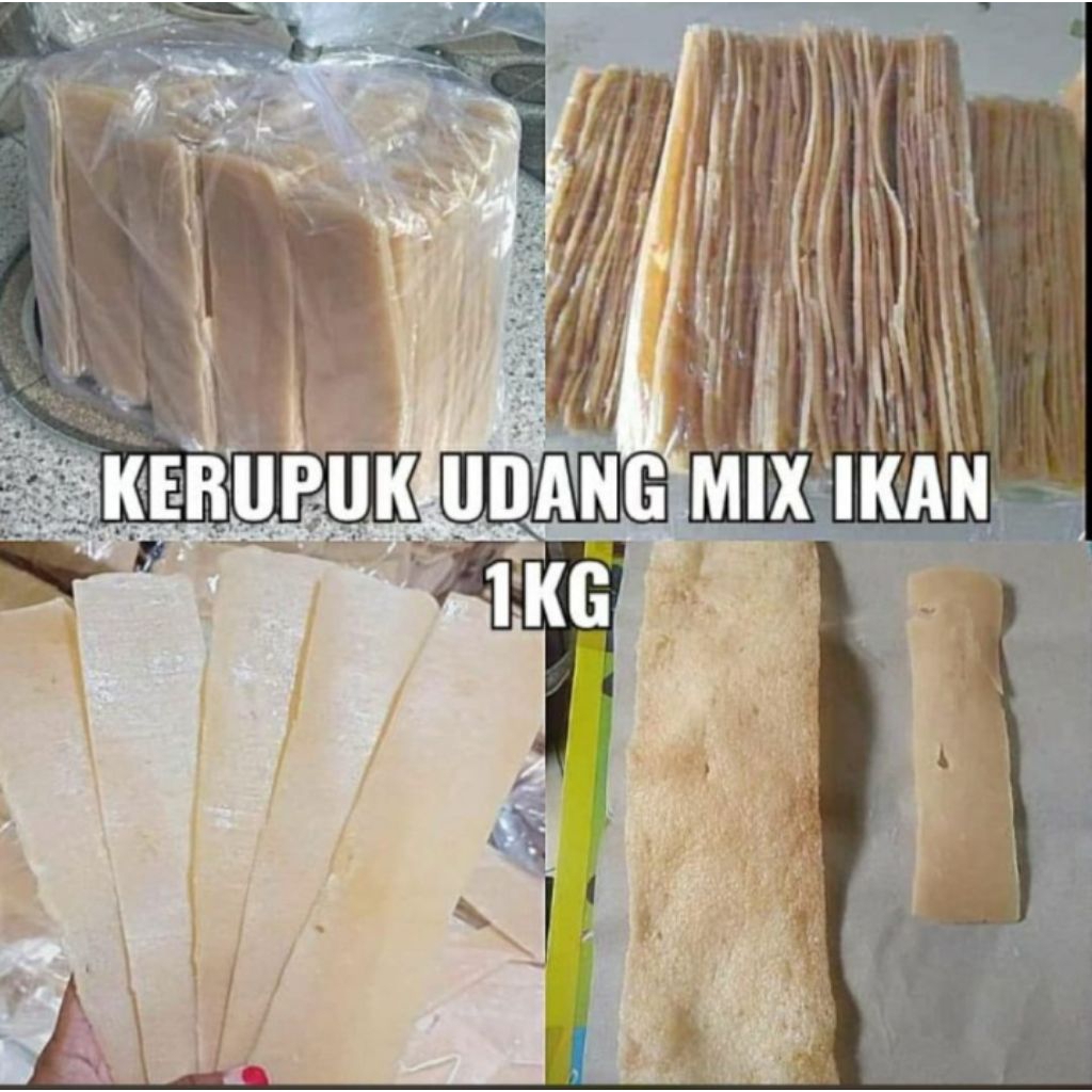 

Kerupuk udang mix ikan (mentah) enak