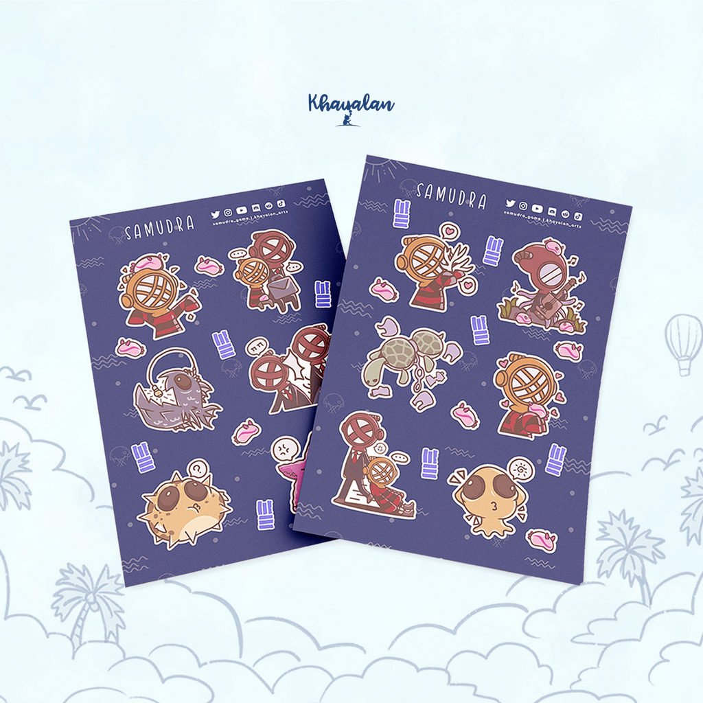 

SAMUDRA STICKER SET | A5 | Kiss Cut Vinyl