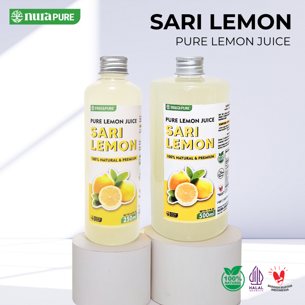 

NuraPure Sari Lemon Murni Asli 100% / Pure Lemon Juice - Minuman Diet / Detox