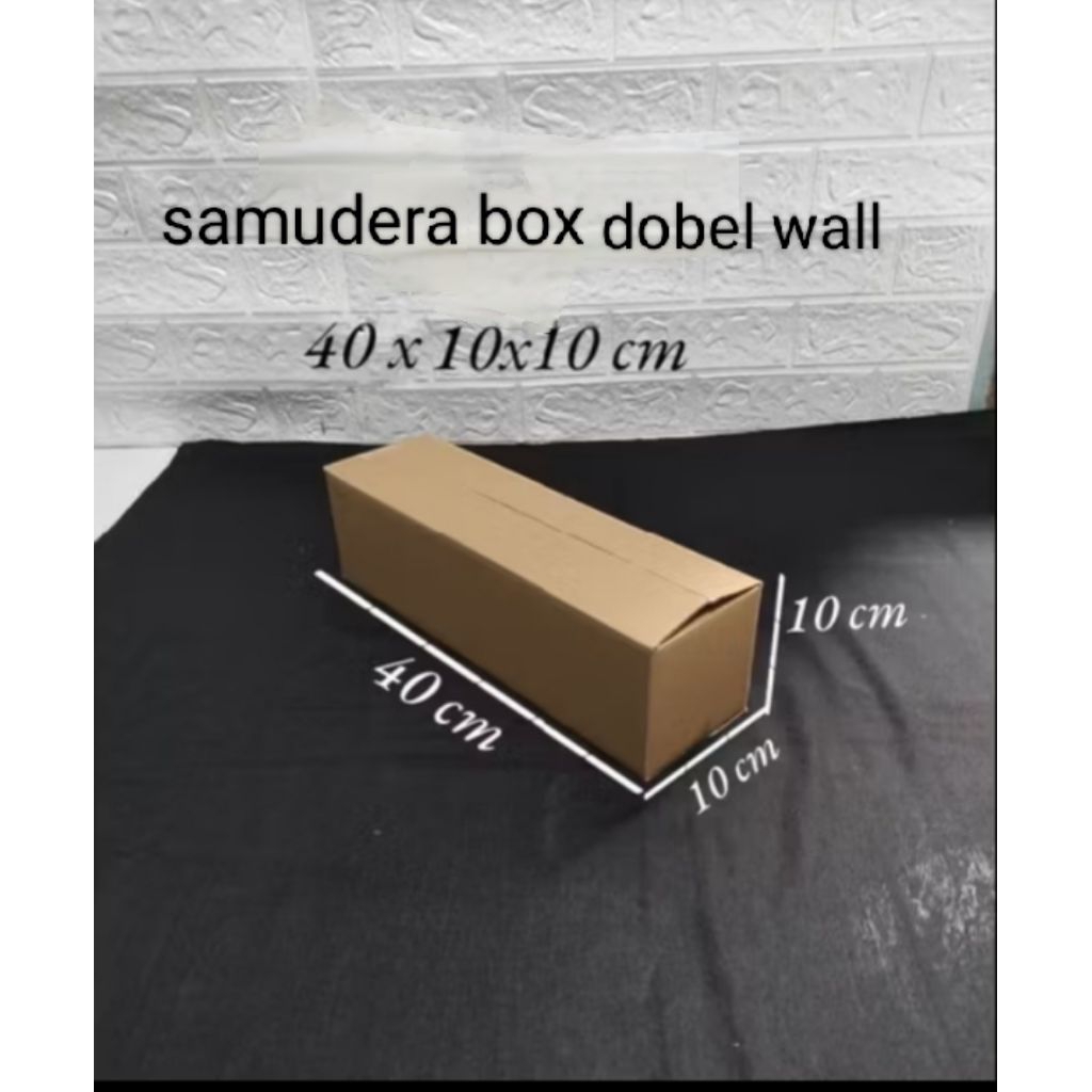 

kardus box uk 40x10x10 cm dobel wall polos