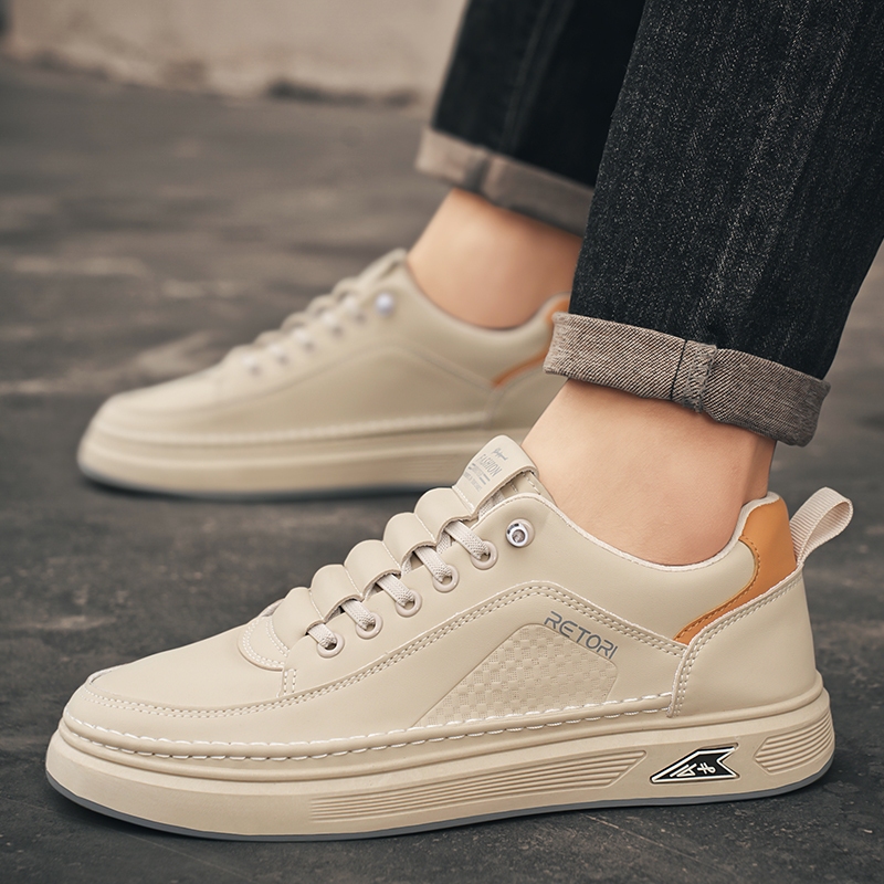 Hot Sepatu Kets Pria Sepatu Kasual Putih Kelas Atas Sepatu Pria Impor