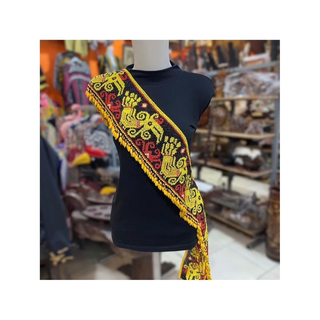 AKSESORIS MANIK DAYAK - SYAL SELENDANG MANIK PREMIUM - AKSESORIES MANIK DAYAK